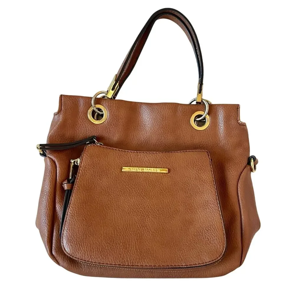 Steve Madden cognac small handbag - Picture 1 of 11
